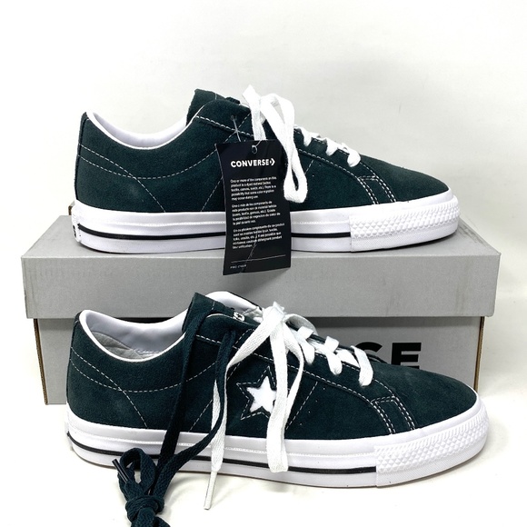 Converse Cons One Star Pro OX Low Top Seawood Black Suede Women Sneakers 171977C - Picture 2 of 10